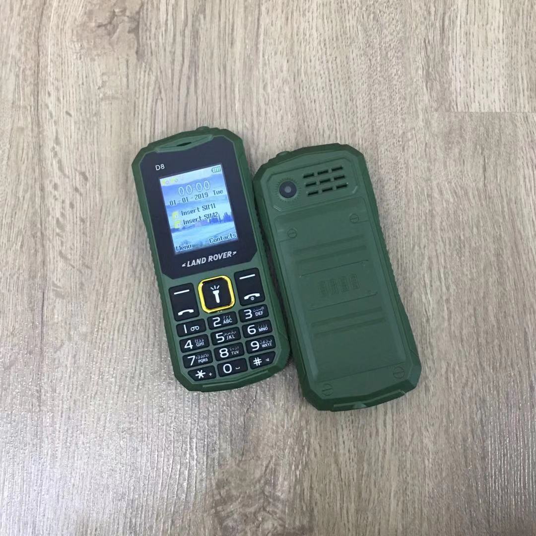 (GREEN)LAND ROVER D8 DUAL-SIM BASIC PHONE IMPORT REFURBISHED